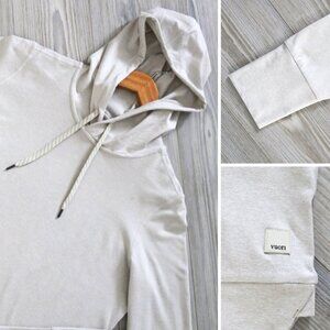 Vuori Halo Essential Gray Hoodie Women's L Dreamknit 4-Way Stretch Sweater VW226